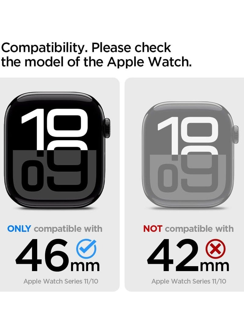 Spigen Thin Fit Apple Watch Series 11/10 (46mm) Case Cover (2024) - Crystal Clear - Image 2